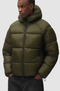 Arte Antwerp Ripstop Hooded Puffer Green