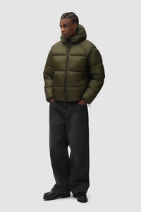 Arte Antwerp Ripstop Hooded Puffer Green