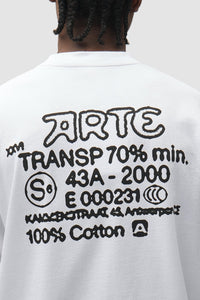Arte Antwerp SERIAL STAMP S/S TEE White