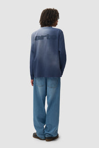 Arte Antwerp STENCIL SUNFADE L/S TEE Navy