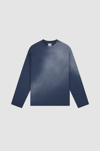 Arte Antwerp STENCIL SUNFADE L/S TEE Navy