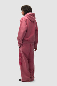 Arte Antwerp STENCIL SUNFADE ZIP HOODIE Red
