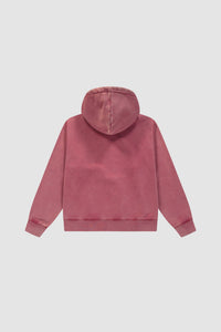 Arte Antwerp STENCIL SUNFADE ZIP HOODIE Red