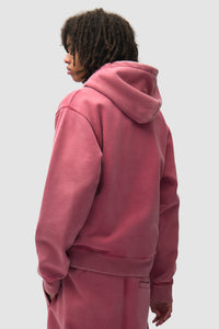 Arte Antwerp STENCIL SUNFADE ZIP HOODIE Red
