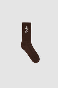 Arte Antwerp SWIRL UNIFORM SOCKS Brown