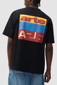 Arte Antwerp TRICOLOR SERIAL S/S TEE Black