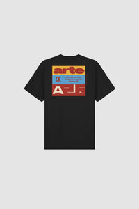 Arte Antwerp TRICOLOR SERIAL S/S TEE Black