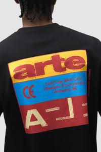 Arte Antwerp TRICOLOR SERIAL S/S TEE Black