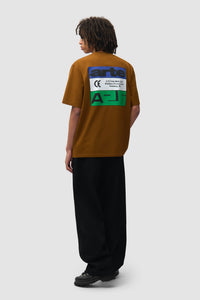 Arte Antwerp TRICOLOR SERIAL S/S TEE Brown