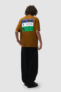 Arte Antwerp TRICOLOR SERIAL S/S TEE Brown