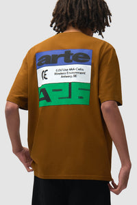 Arte Antwerp TRICOLOR SERIAL S/S TEE Brown