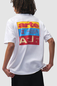 Arte Antwerp TRICOLOR SERIAL S/S TEE White