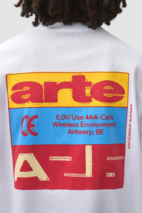 Arte Antwerp TRICOLOR SERIAL S/S TEE White