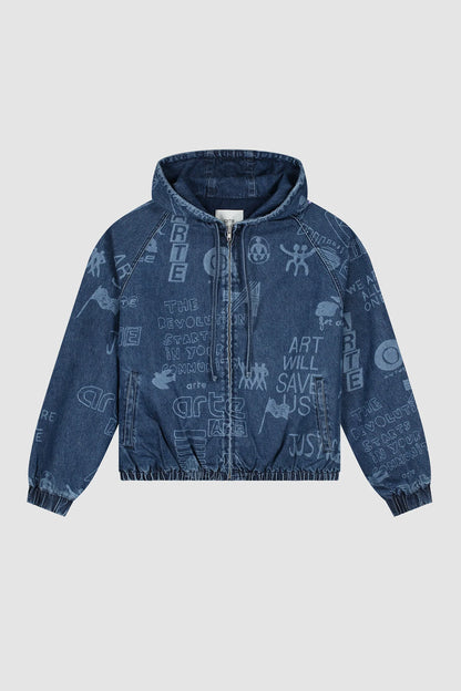 Arte Antwerp Veste ART SAVES JACKET Bleach Front