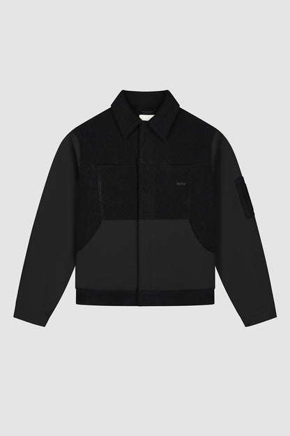 Arte Antwerp Veste NYLON/WOOL COMBO JACKET Black