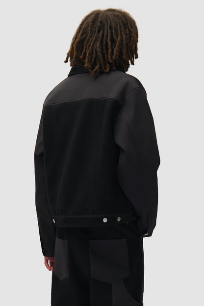 Arte Antwerp Veste NYLON/WOOL COMBO JACKET Black