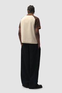 Arte Antwerp WOOL PLEATED GALLERY PANT Black