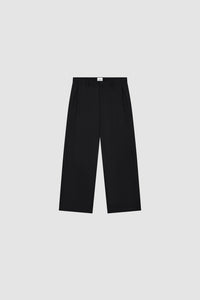 Arte Antwerp WOOL PLEATED GALLERY PANT Black