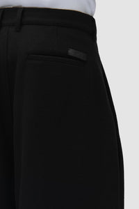 Arte Antwerp WOOL PLEATED GALLERY PANT Black