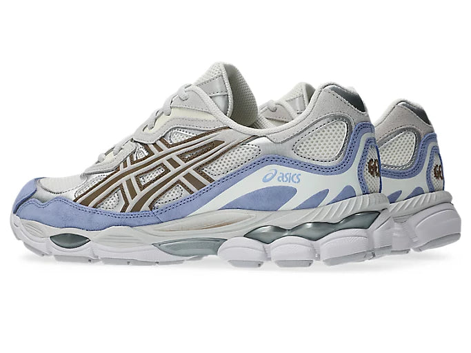 Asics GEL NYC Cream Cloud Grey Blue side