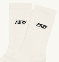 Autry SOCKS STARS Ivoire Black