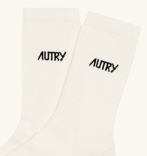 Autry SOCKS STARS Ivoire Black