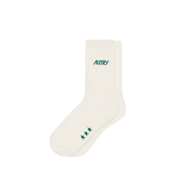 Autry SOCKS STARS Ivoire Green — Autry