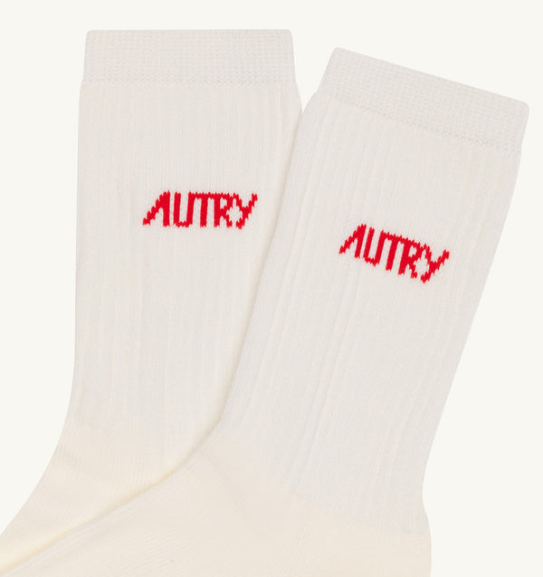 Autry SOCKS STARS Ivoire Red