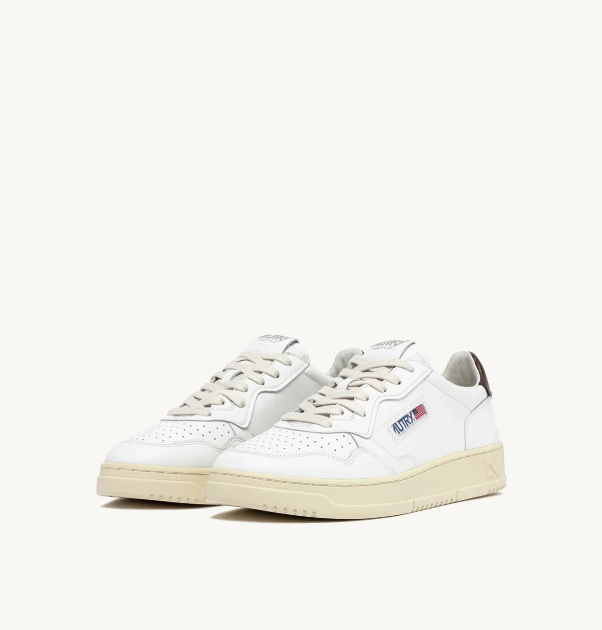 Autry Medalist Low White Brown