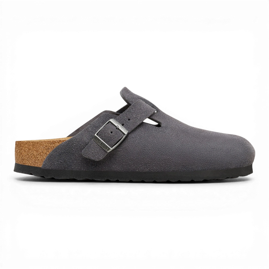 BIRKENSTOCK BOSTON LEVE CHARCOAL — Birkenstock