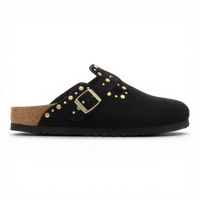 BIRKENSTOCK BOSTON RIVET LEVE BLACK
