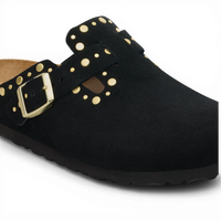 BIRKENSTOCK BOSTON RIVET LEVE BLACK