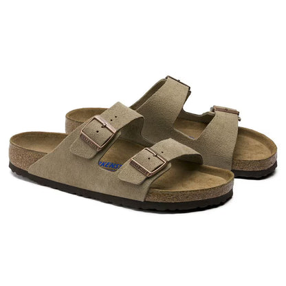 Birkenstock ARIZONA SFB SUEDE TAUPE front 2