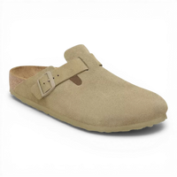 Birkenstock BOSTON LEVE FADED KHAKI front