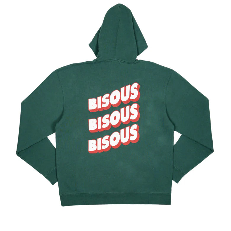 Bisous Skateboards Hoodie SONICS Forest Green