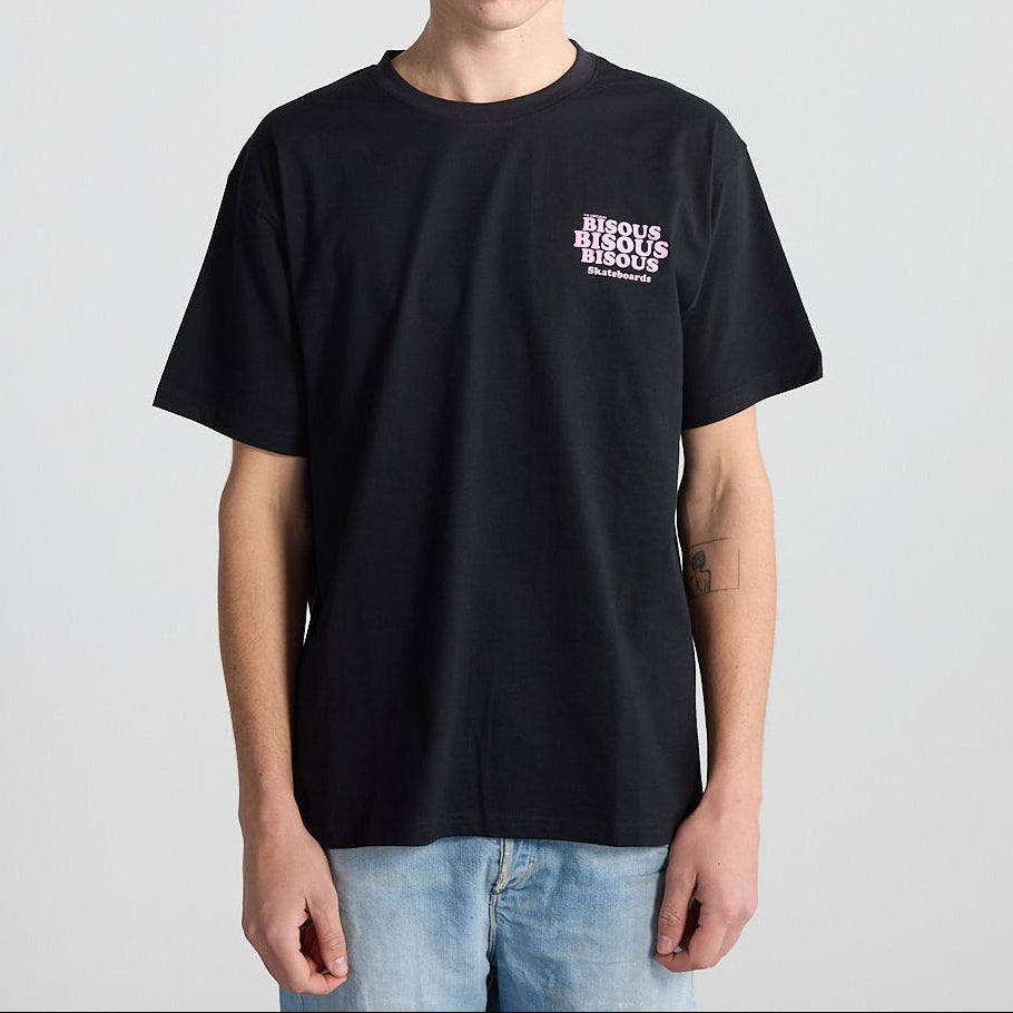 Bisous Skateboards GREASE S/S TEE Black