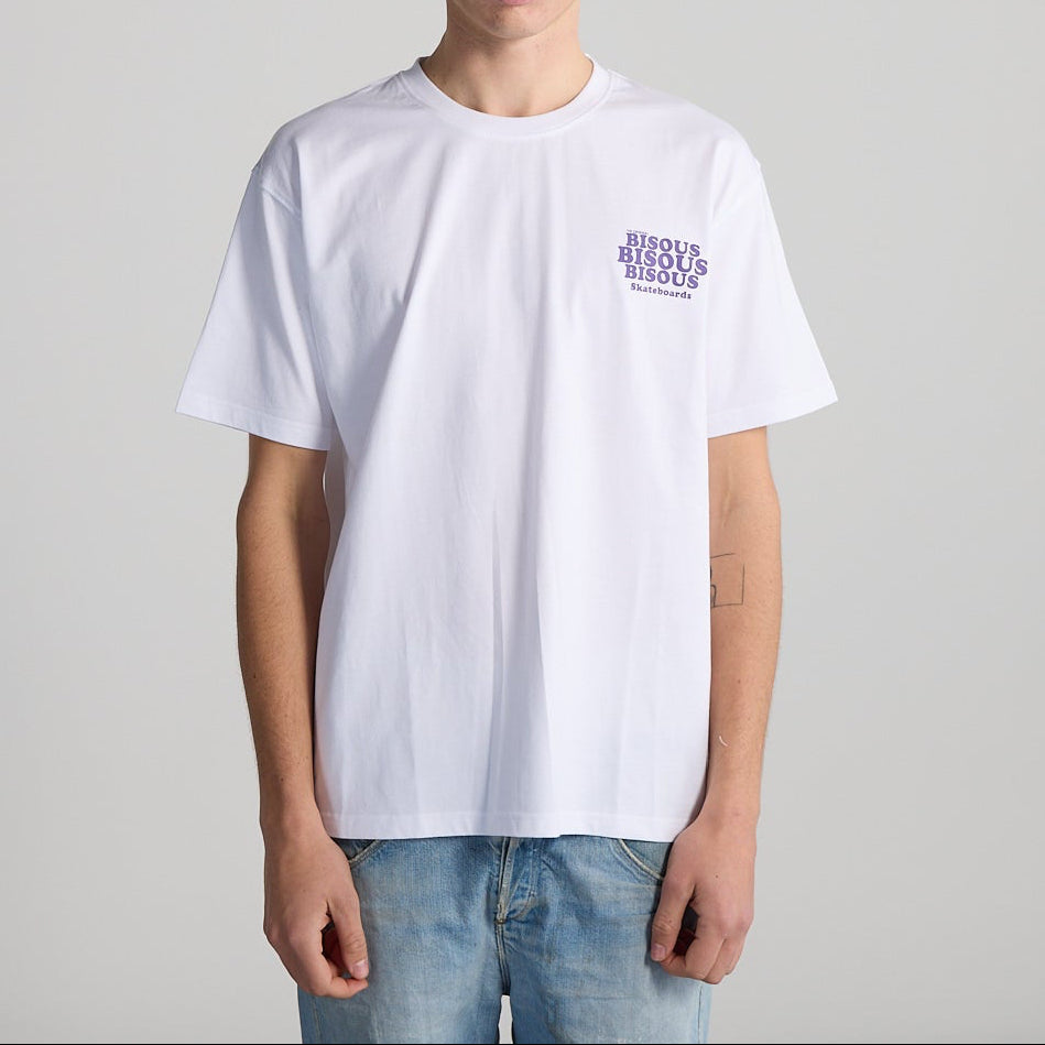 Bisous Skateboards GREASE S/S TEE White