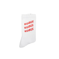 Bisous Skateboards SOCKS SONICS White Red