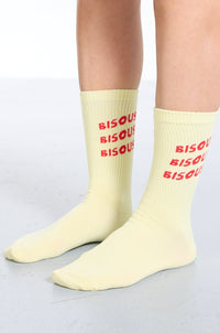 Bisous Skateboards SOCKS SONICS Yellow