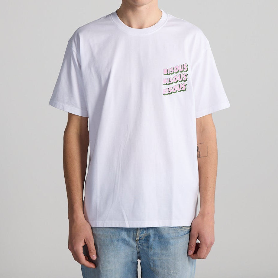 Bisous Skateboards SONICS S/S TEE White