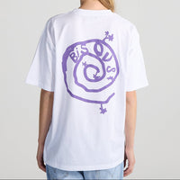 Bisous Skateboards SPIRAL S/S TEE White