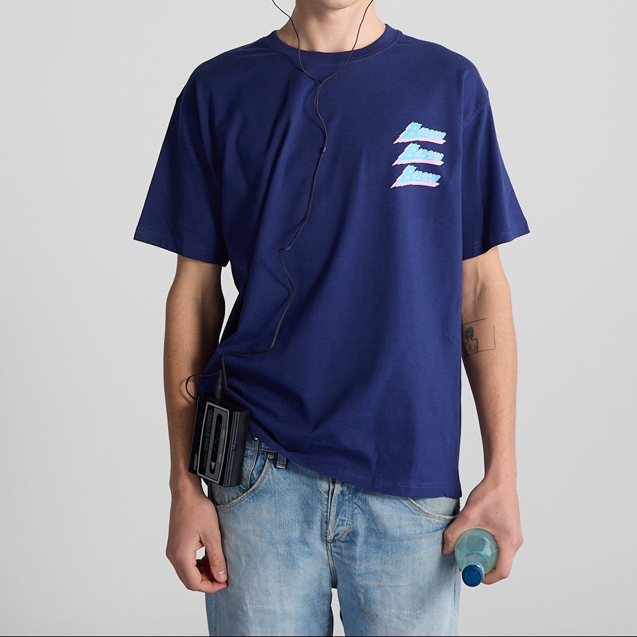 Bisous Skateboards ZENITH S/S TEE Royal Blue