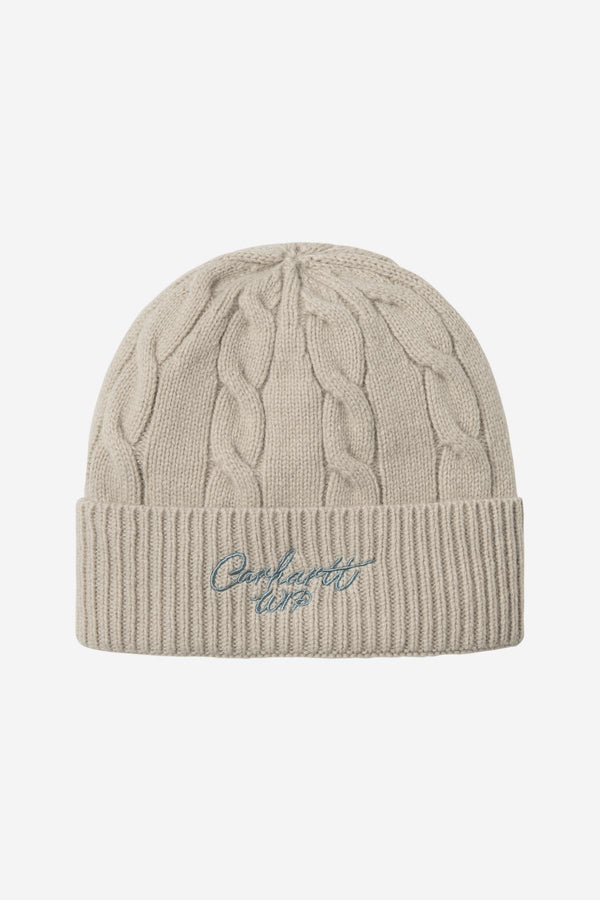 Bonnet Carhartt Wip SIGNATURE CABLE BEANIE Fleur De Sel Citadel — Carhartt Wip