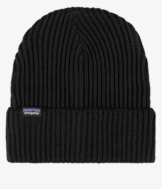 Bonnet Patagonia FISHERMANS ROLLED BEANIE Black