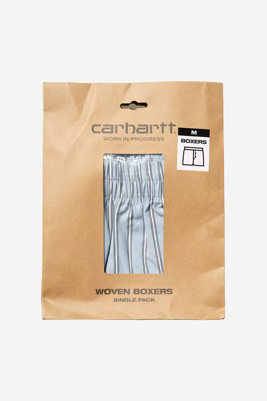 Boxer Carhartt Wip COTTON BOXER SEATON STRIPE Blue Fog — Carhartt WIP