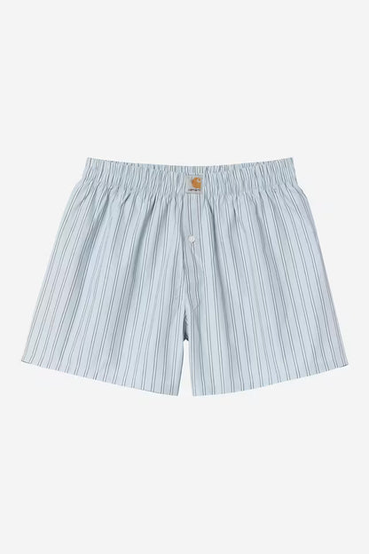 Boxer Carhartt Wip COTTON BOXER SEATON STRIPE Blue Fog
