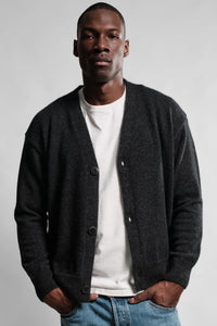 Nitto Knitwear CARDIGAN ARMEN CHARCOAL