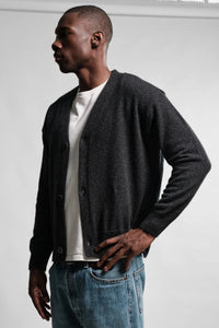 Nitto Knitwear CARDIGAN ARMEN CHARCOAL
