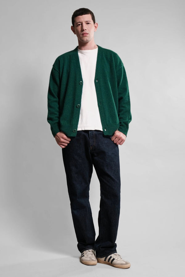 Nitto Knitwear CARDIGAN ARMEN VERT SACRAMENTO