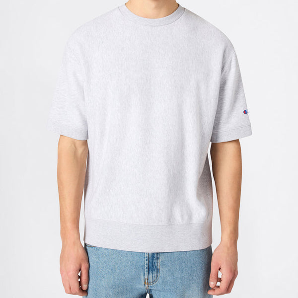 CHAMPION CREWNECK SHORT SLEEVES SWEAT GREY — Champion